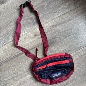 Patagonia Burgundy and Navy Fanny Pack